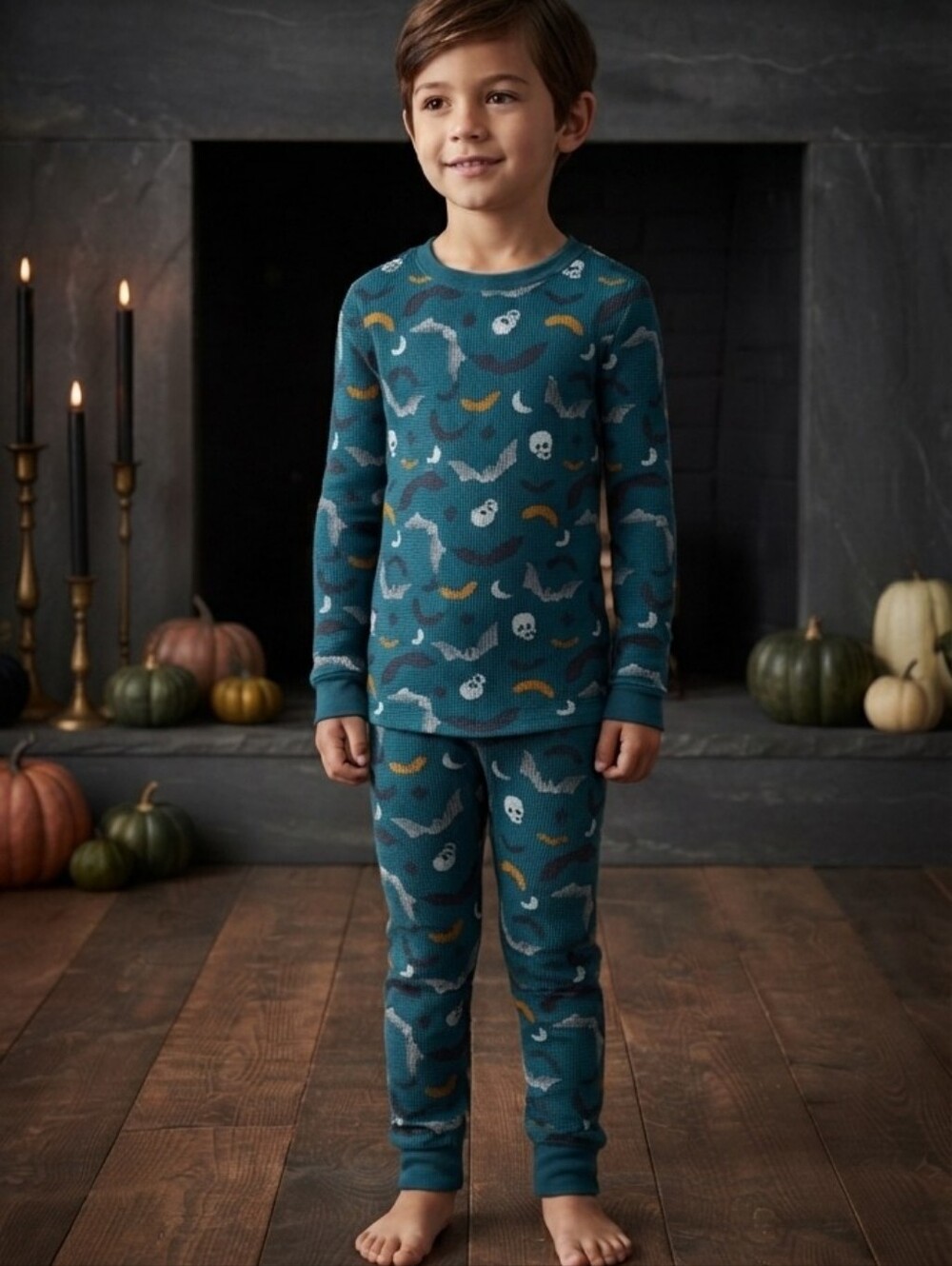 Halloween Boys Long Sleeve Top and Pants, Pajama Set